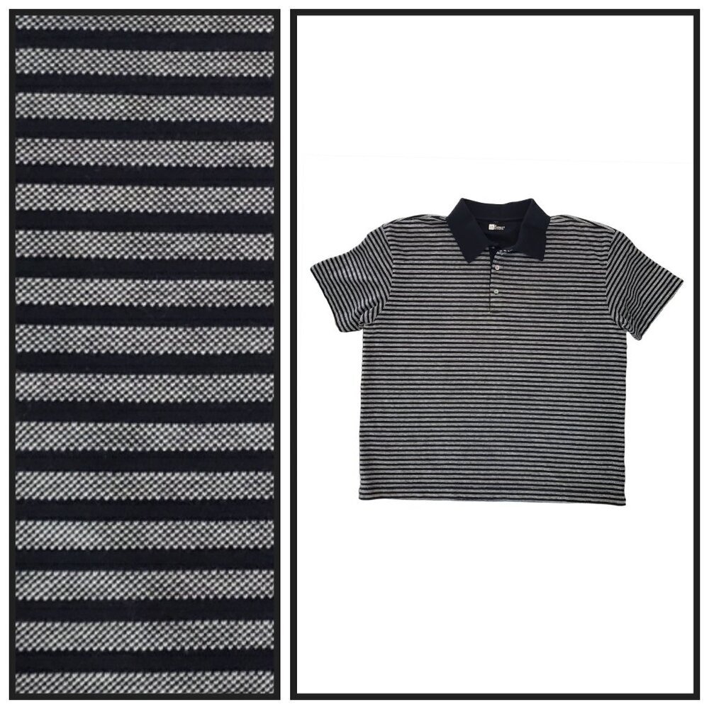 GAP Men’s Classic Fit Striped Cotton Polo Shirt XL